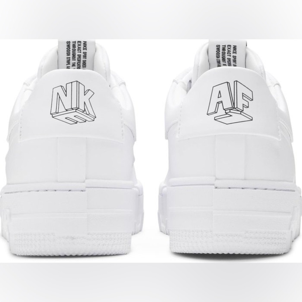 Brand New Nike Air Force 1 Pixel White Sneaker Size 7.5